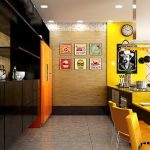 Sarı mutfak dizaynı ve dekorasyonu
