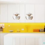 Açık Sarı Beyaz Mutfak Tasarımı