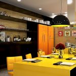 Sarı Renk Mutfak Dizaynı